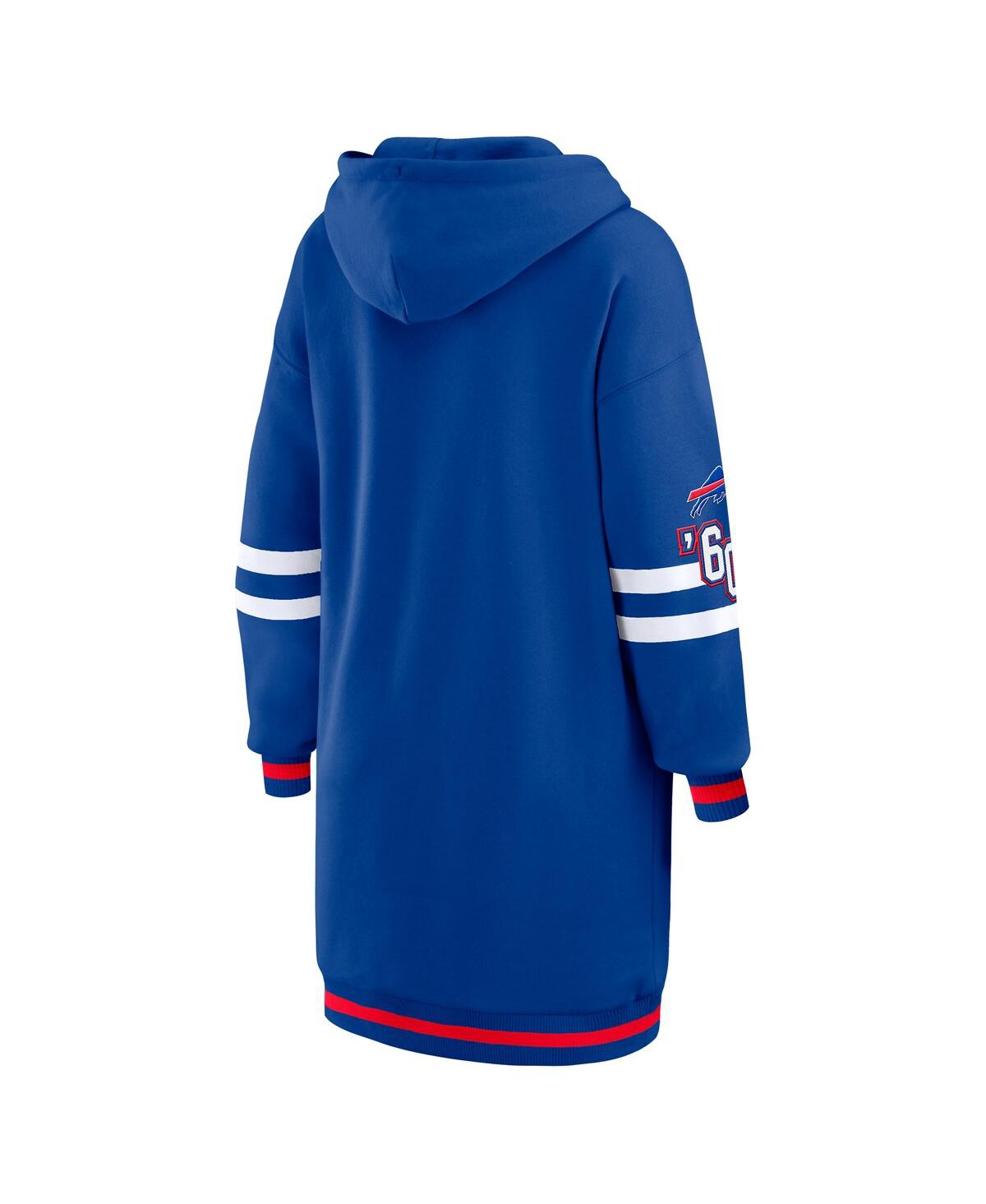 Wear By Erin Andrews Women's Royal Buffalo Bills Hoodie Dress In Blue