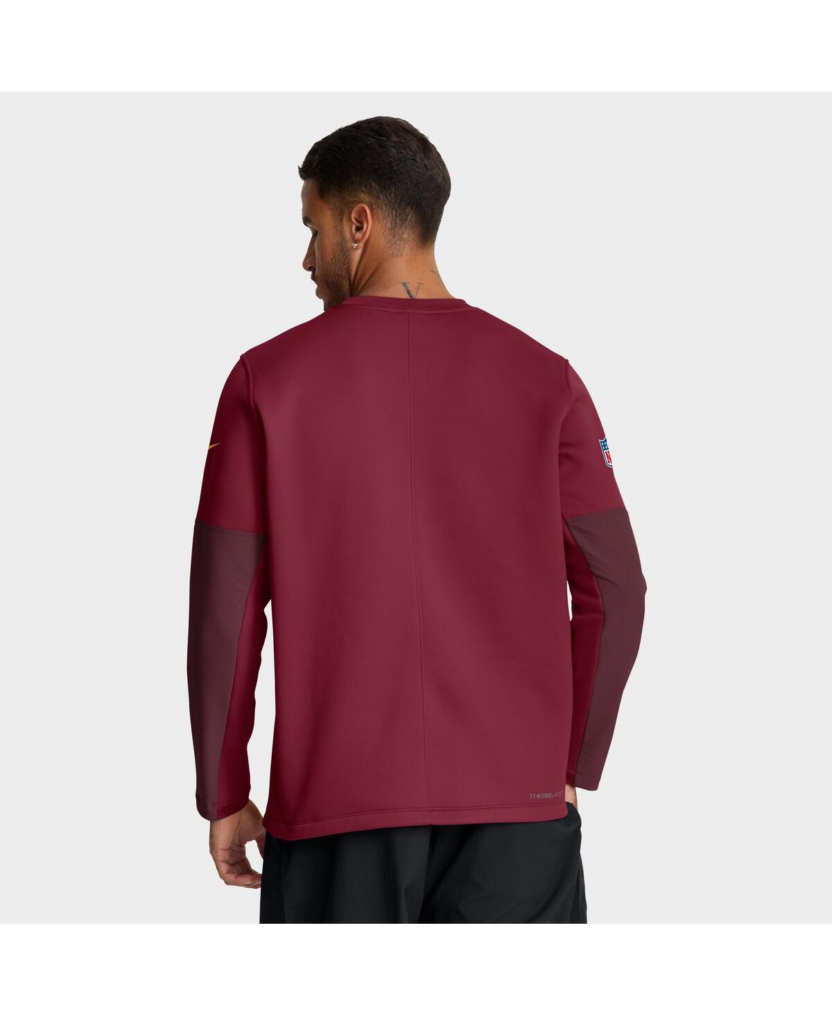 Nike Burgundy Washington Commanders Sideline Scripted To Win Performance Long Sleeve T-shirt In Burgundy