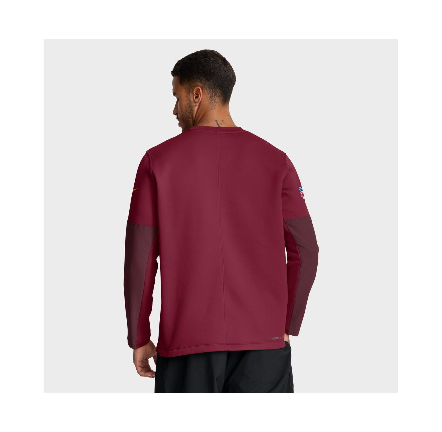 Men's Burgundy Washington Commanders Sideline Scripted to Win Performance Long Sleeve T-Shirt