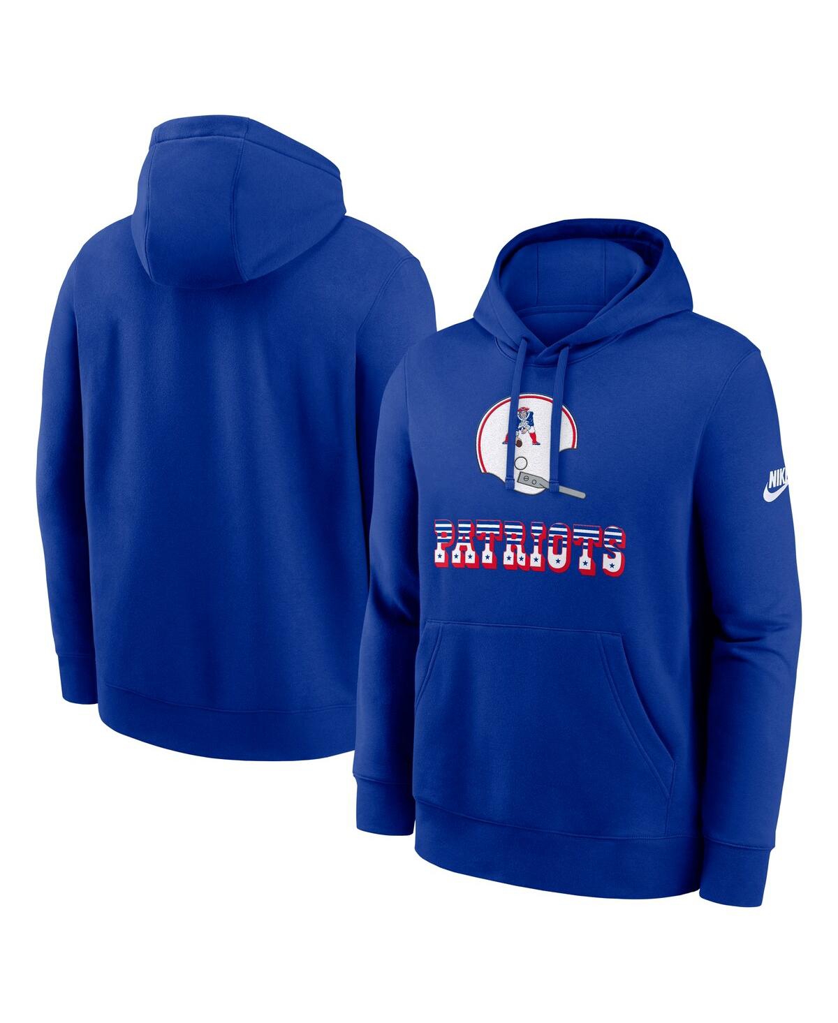 Nike New England Patriots Best Season Rewind Club  Men's Nfl Pullover Hoodie In Neutral