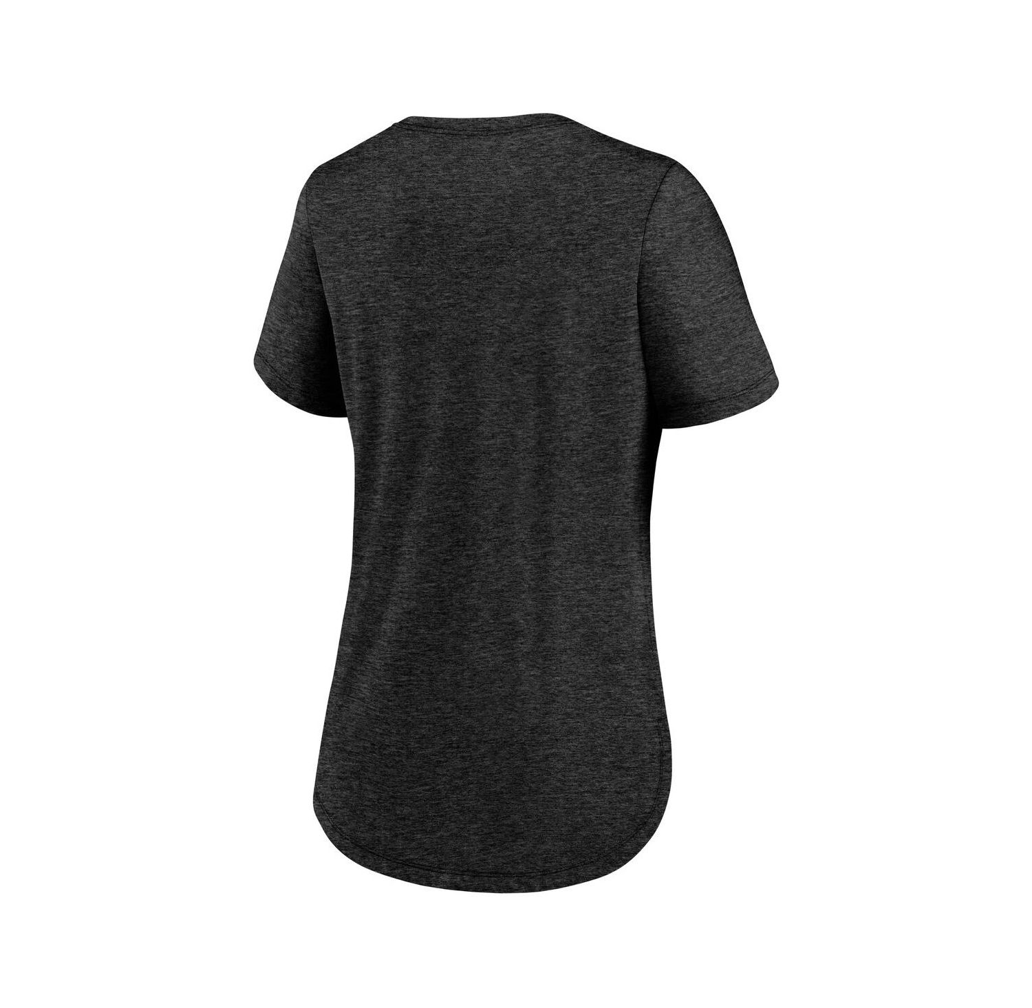 Women's Black Pittsburgh Steelers Script Tri-Blend T-Shirt