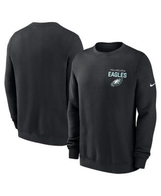 Nike - Men's Black Philadelphia Eagles Primetime Club Fleece Pullover Sweatshirt