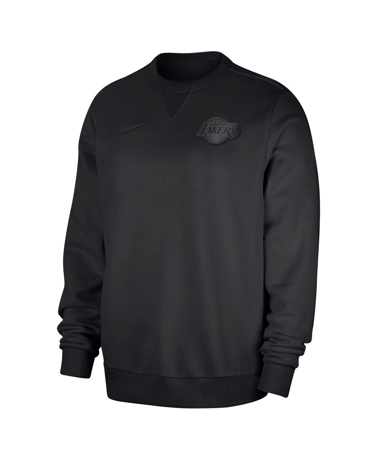 Nike Men's Black Los Angeles Lakers Authentic Standard Issue Travel Performance Pullover Sweatshirt