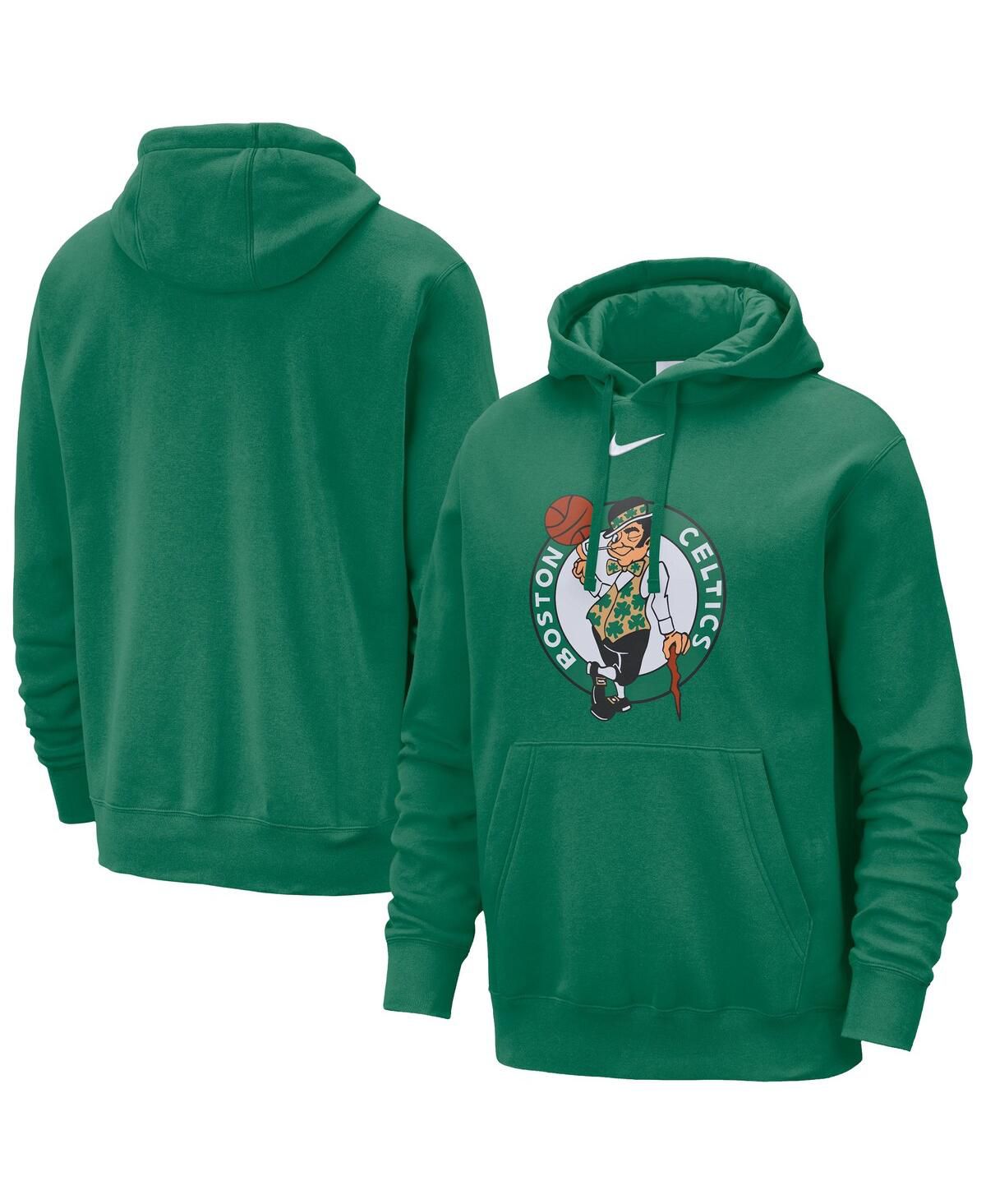 Мужской Келли зеленый Бостон Селтикс необходимые клуб логотип пуловер толстовка с капюшоном