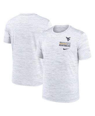 Nike - Men's White West Virginia Mountaineers Velocity Stacked Performance T-Shirt