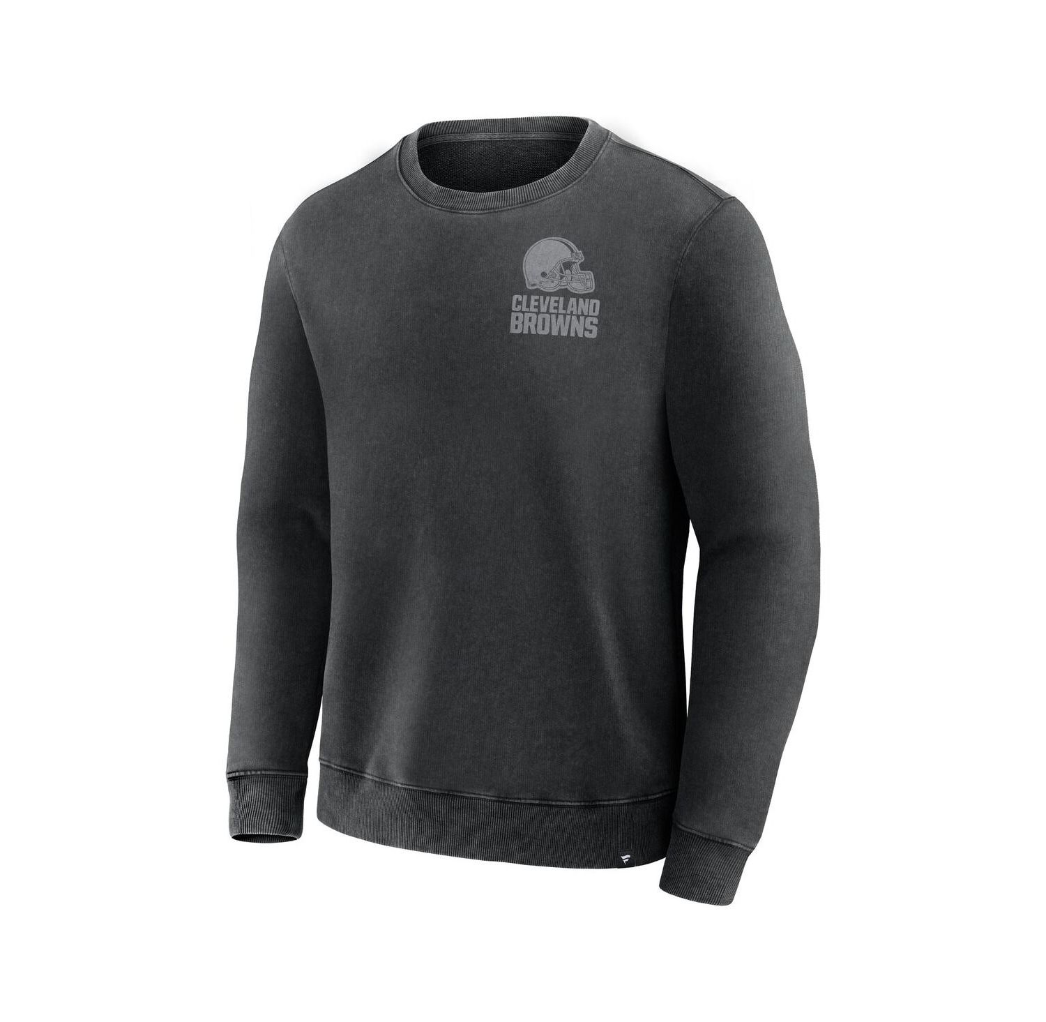 Men's Black Cleveland Browns Deep Route Pullover Sweatshirt