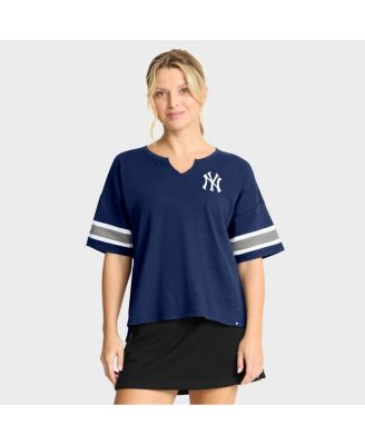 Fanatics - Women's Navy New York Yankees Curl Route T-Shirt