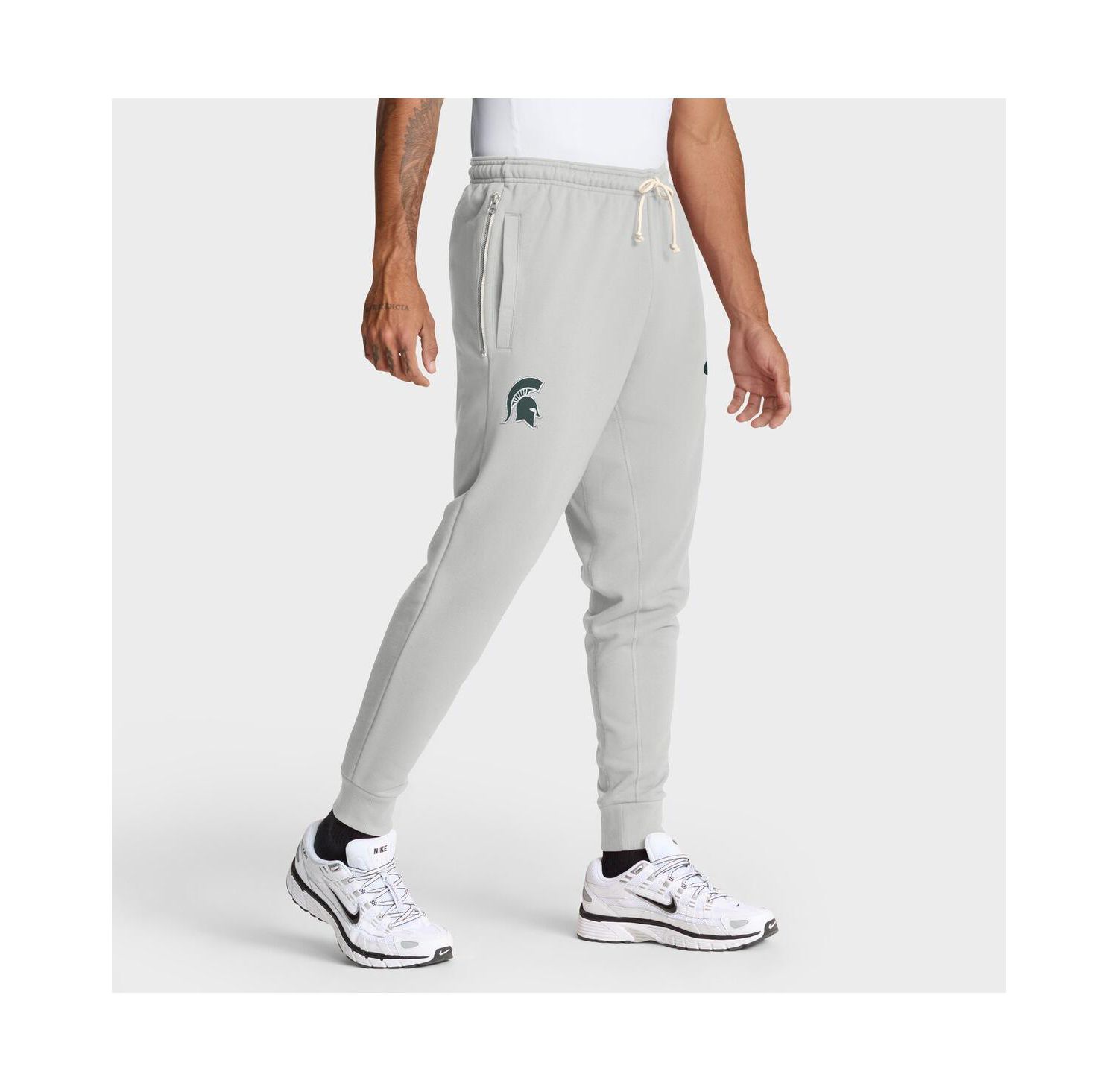 Men's Gray Michigan State Spartans 2025 Sideline Standard Issue Dri-FIT Taper Pants