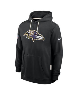 Men's Black Baltimore Ravens Sideline Standard Issue Initial Home Dri-FIT Hoodie