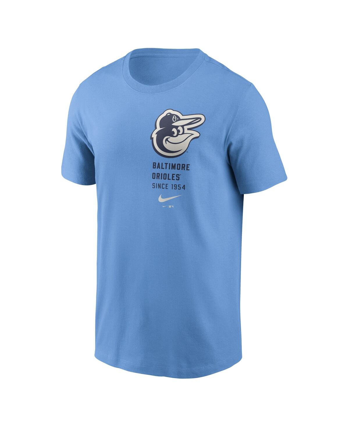 Nike Men's Light Blue Baltimore Orioles Record Shattered T-Shirt