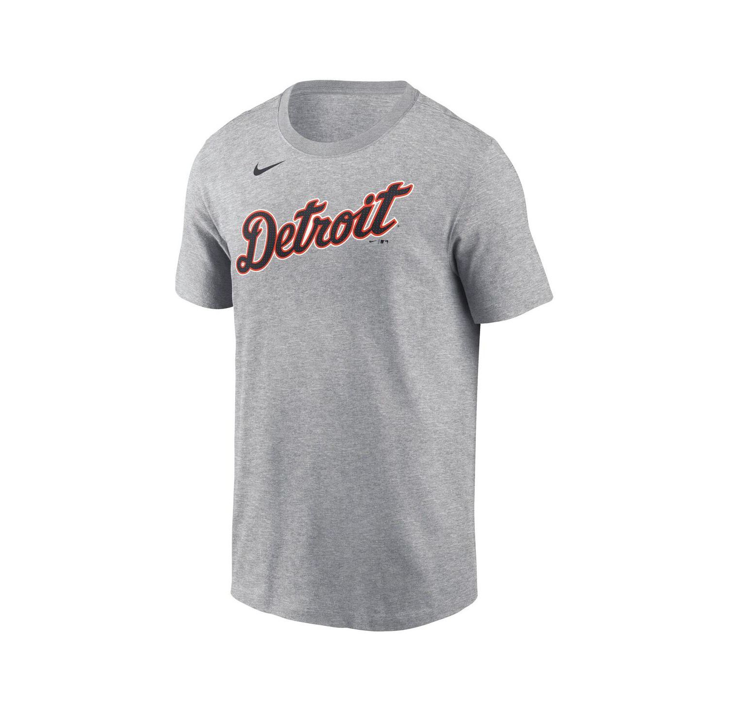 Men's Kerry Carpenter Gray Detroit Tigers Fuse Name & Number T-Shirt