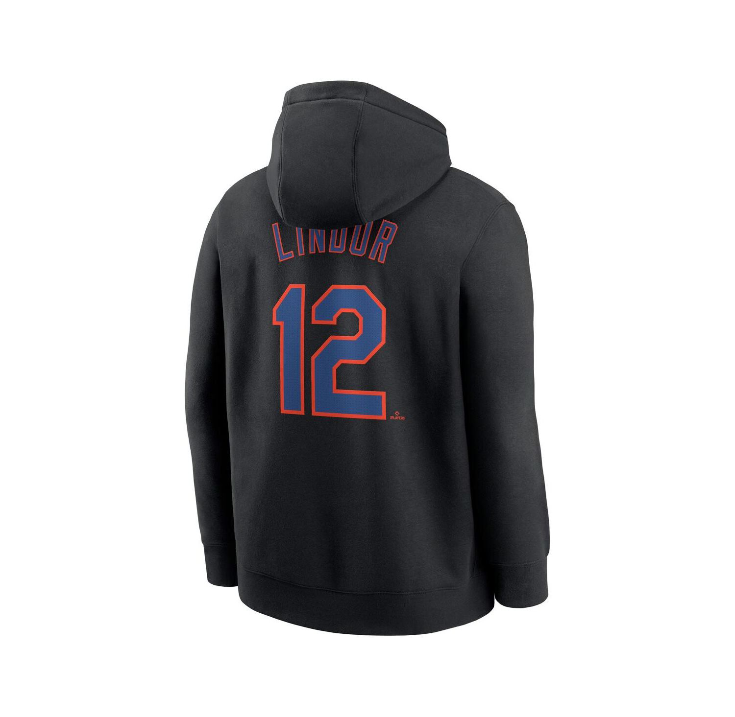 Men's Francisco Lindor Black New York Mets Player Name & Number Club Pullover Hoodie