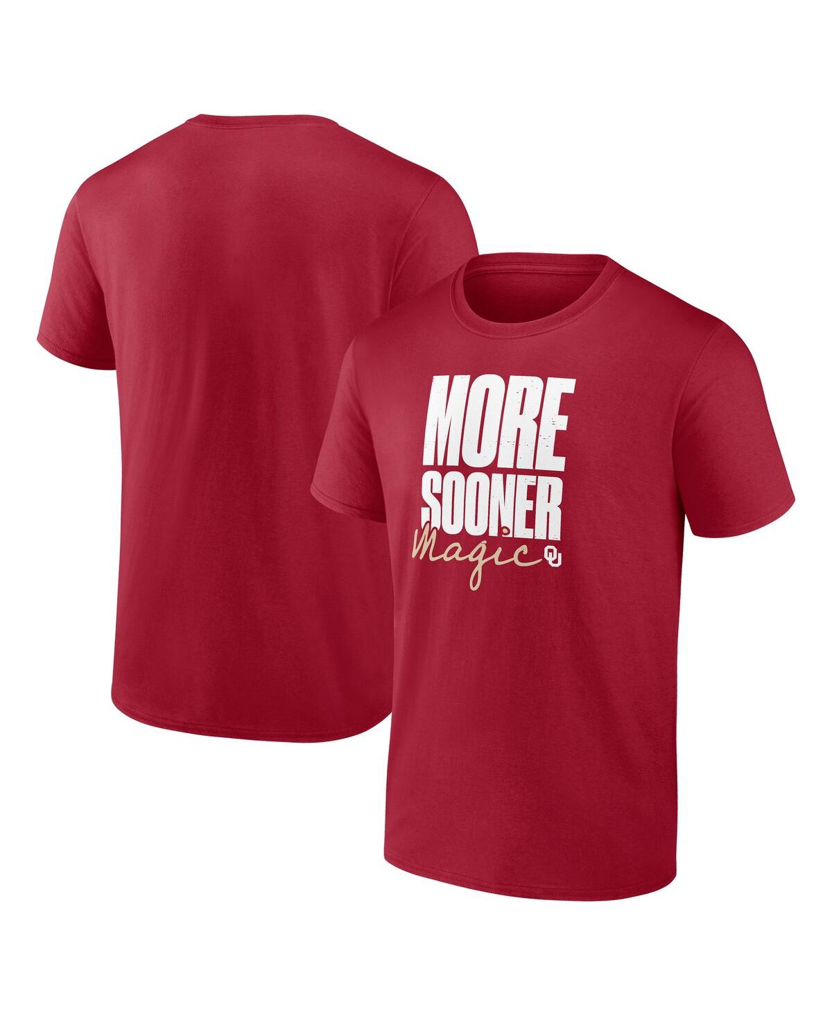 Logo Athletic Men's Crimson Oklahoma Sooners More Sooner Magic T-shirt In Red