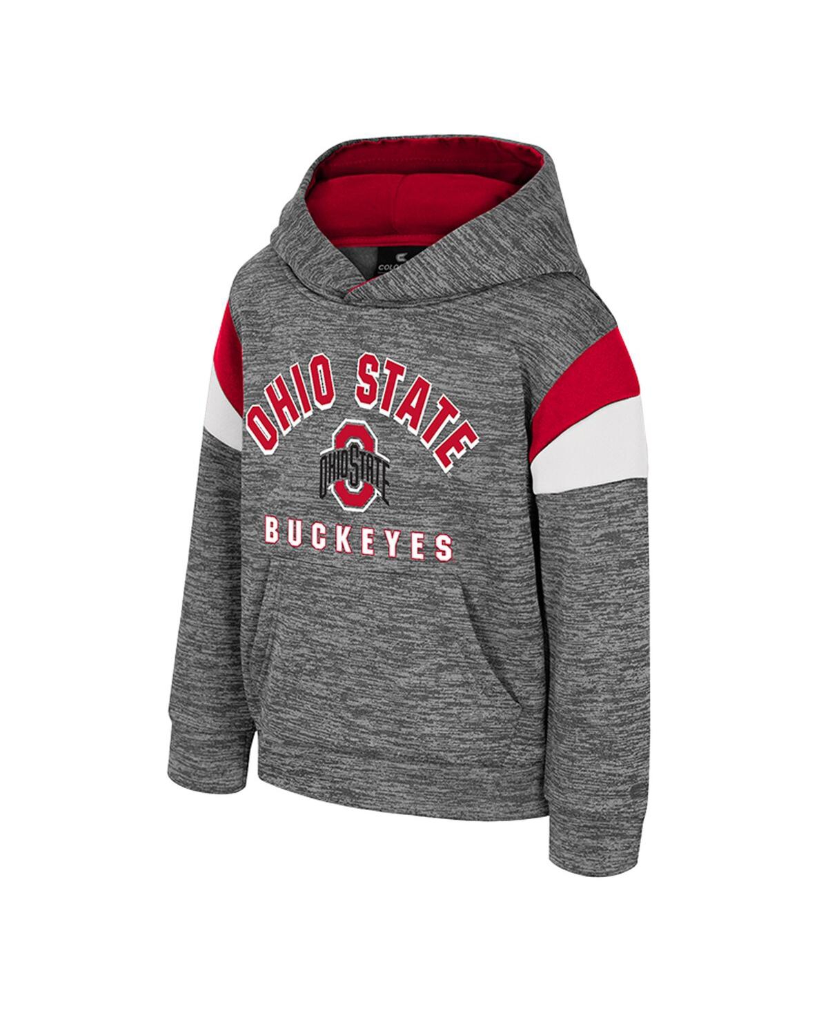 Colosseum Toddler Gray Ohio State Buckeyes Wizard City Hoodie