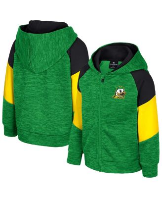 Colosseum - Toddler Green Oregon Ducks Spirit Hollow Full-Zip Hoodie
