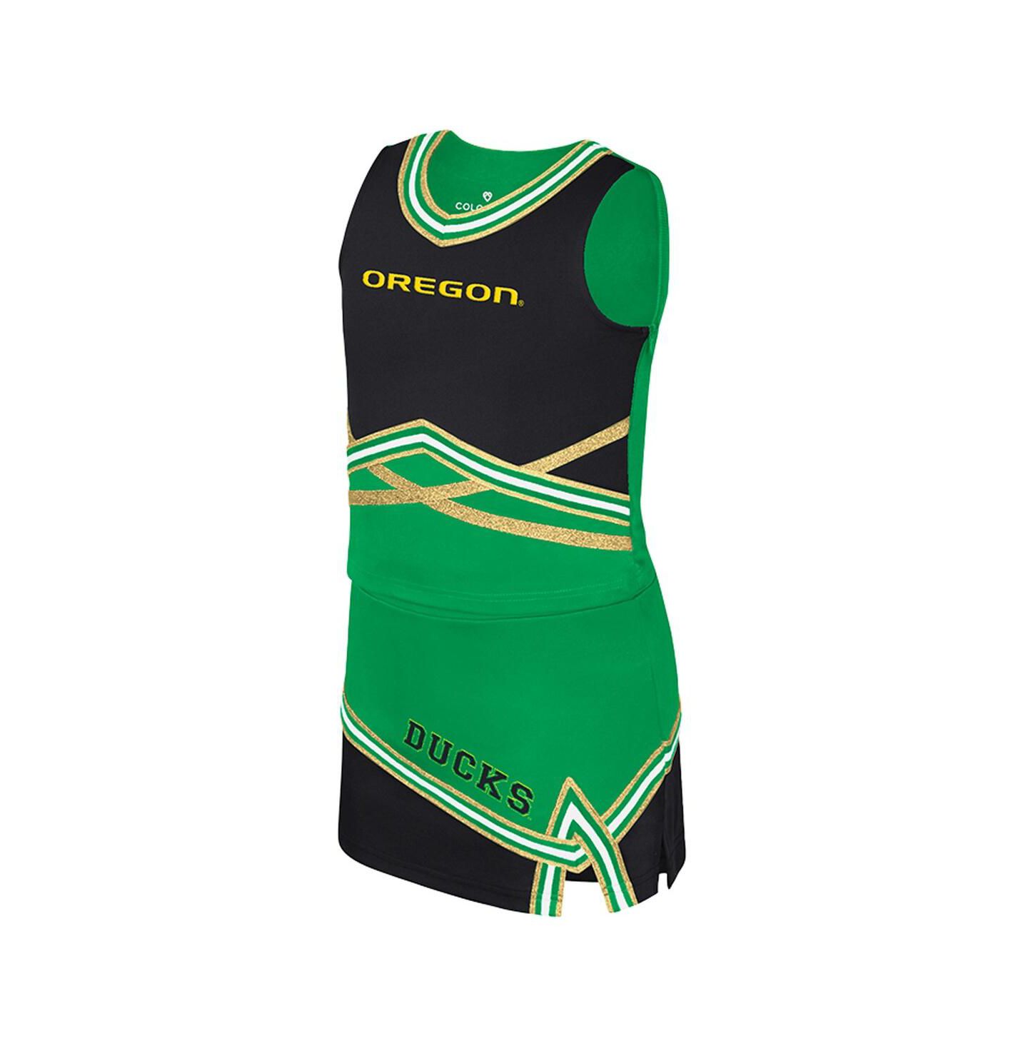 Комплекты Colosseum 2-Piece Green Oregon Ducks Lollipop Park Cheer Set для девочек — фото 2