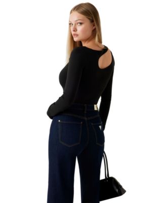 Women's Eleanor Long-Sleeve Buckle Top