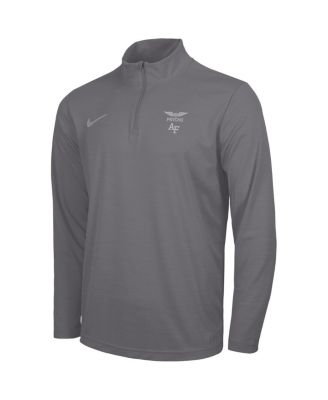 Men's Charcoal Air Force Falcons APLS Fighting Falcon Collection Dri-FIT Intensity Quarter-Zip Pullover Sweatshirt