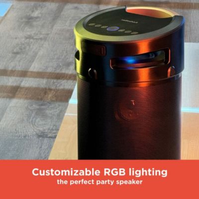 Bluetooth 360° RGB Speaker 74W IPX5 Waterproof 4400mAh Rechargeable