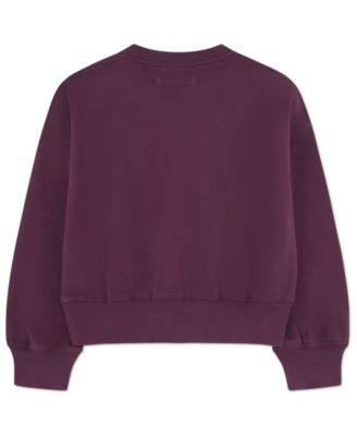 Girls' Multicolor Logo Crewneck Sweatshirt