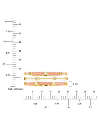 Cubic Zirconia Ring (0.288 ct. t.w.) in 14K Yellow Gold Over Sterling Silver
