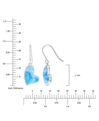 Heart Shape Opal (4.5 ct. t.w.) Earrings in Sterling Silver