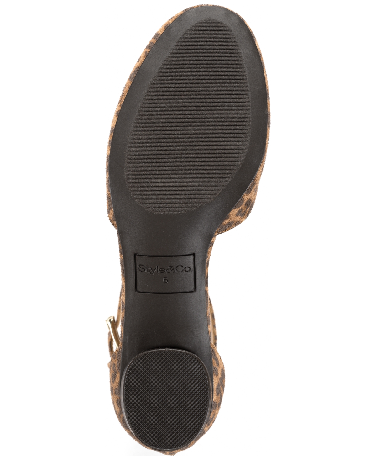 Style & Co Women's Alinaa Two-piece Block Heel Dress Pumps, Created For Macy's In Animal Print