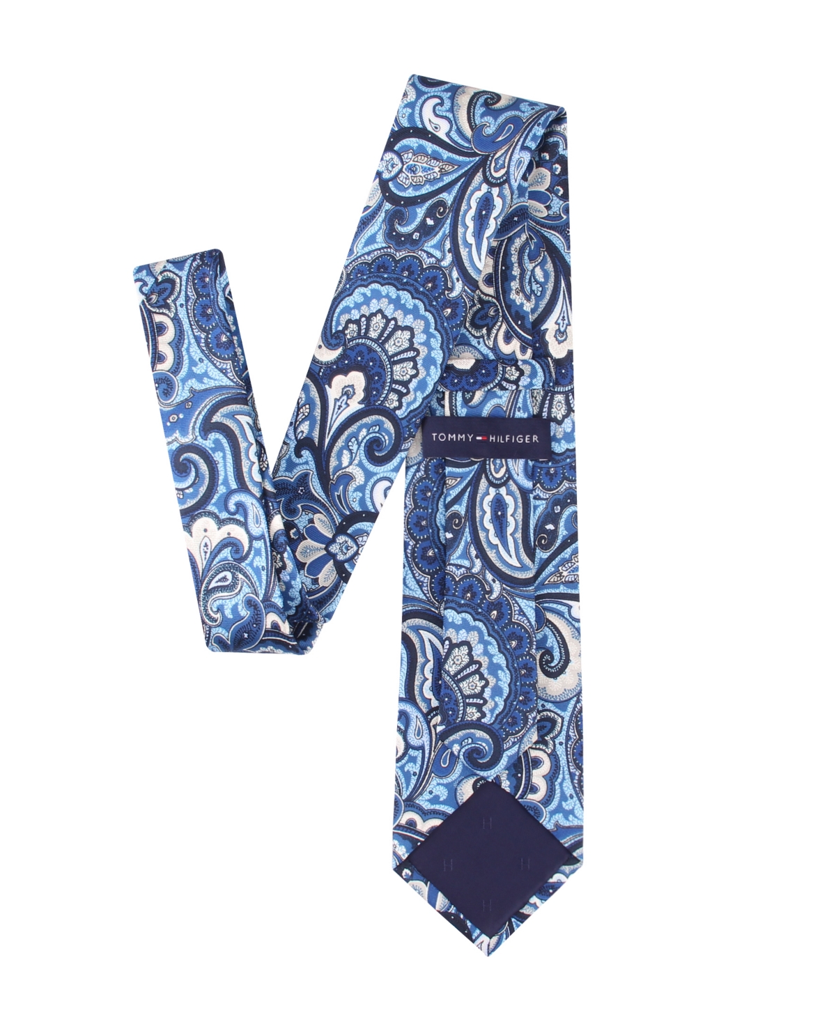 Tommy Hilfiger Men's Paisley Print Tie In Blue