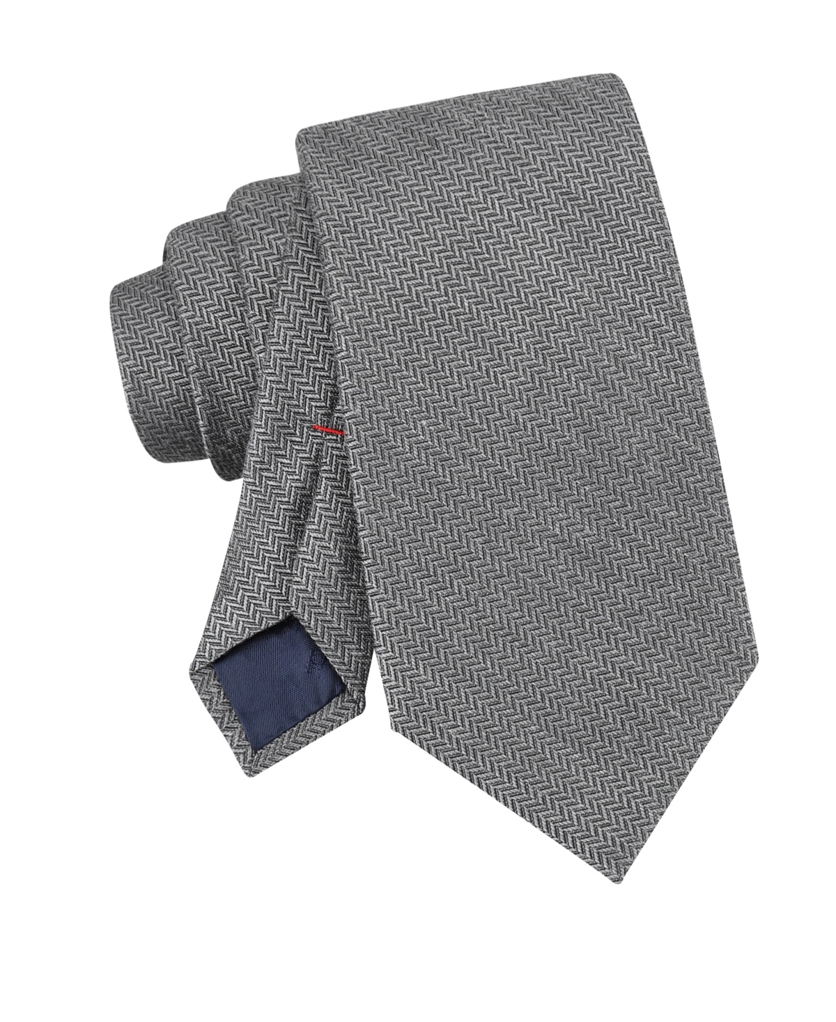Tommy Hilfiger Men's Hazel Herringbone Solid Tie In Gray
