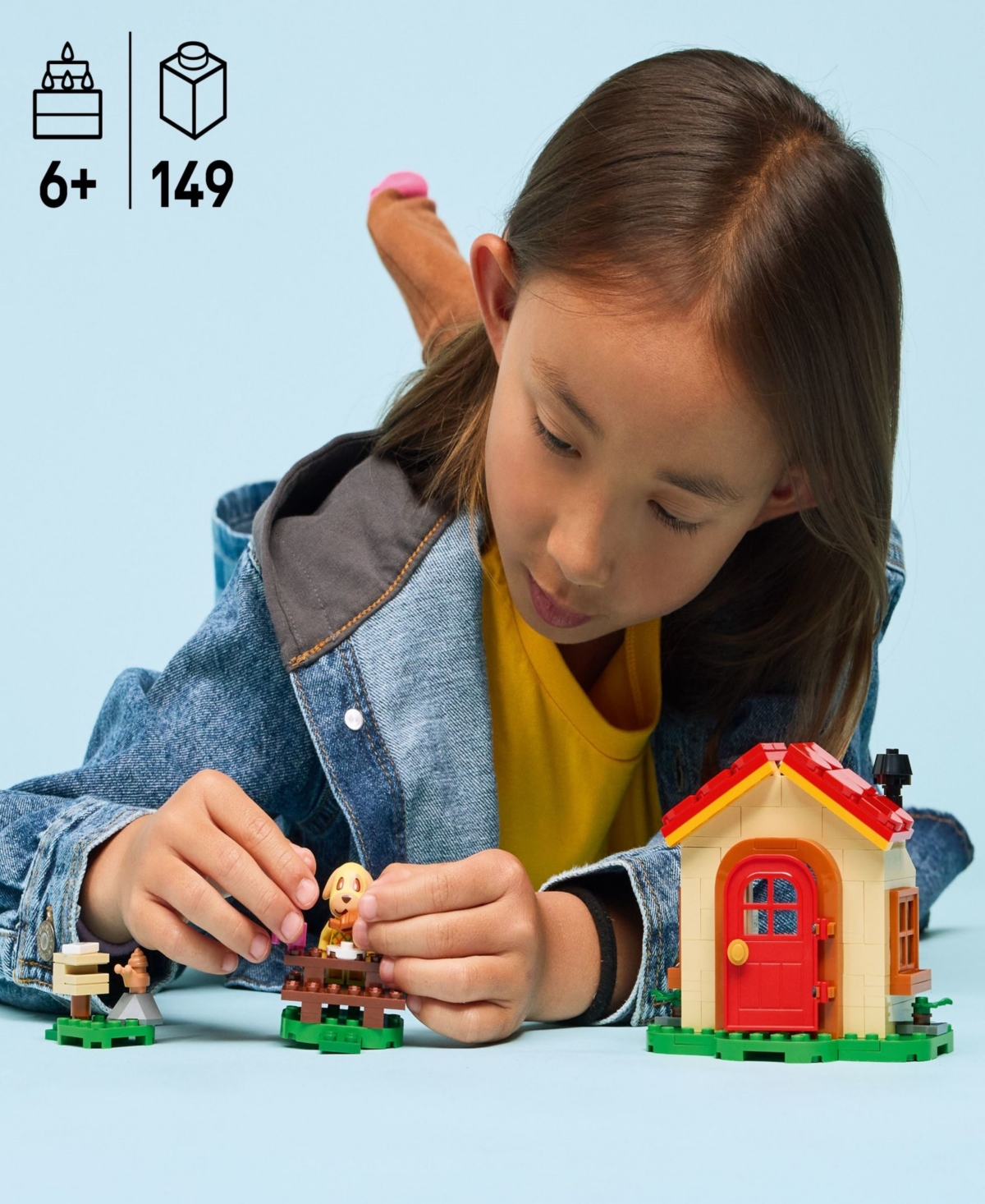 Lego Animal Crossing Goldie's Cozy House Kids Toy 77058, 149 Pieces In Multi