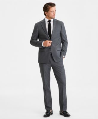 Calvin Klein - Men's Slim-Fit Wool-Blend Stretch Suit Separates with Vest