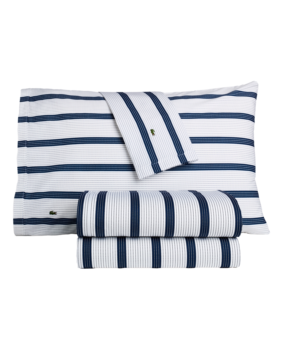 Lacoste Home Lacoste Mini Geo Logo 200-thread Count Cotton 4-pc. Sheet Set, Queen