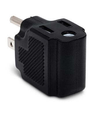 2x NEMA 5-15R to NEMA 5-15P Right-Angle Power Adapter