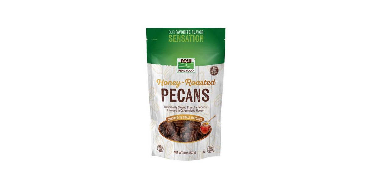 Now Foods Honey Roasted Pecans ,8 Oz