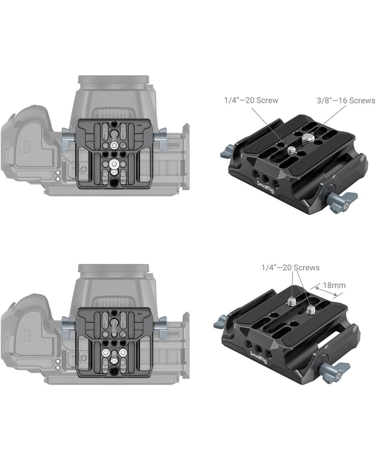 SmallRig 3357 Universal Lws Baseplate with Dual 15mm Rod Clamp