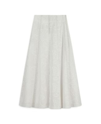 Women's Embroidery Detail Midi Skirt