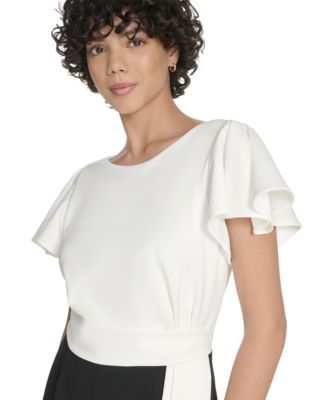 Women's Flutter Sleeve Jumpsuit