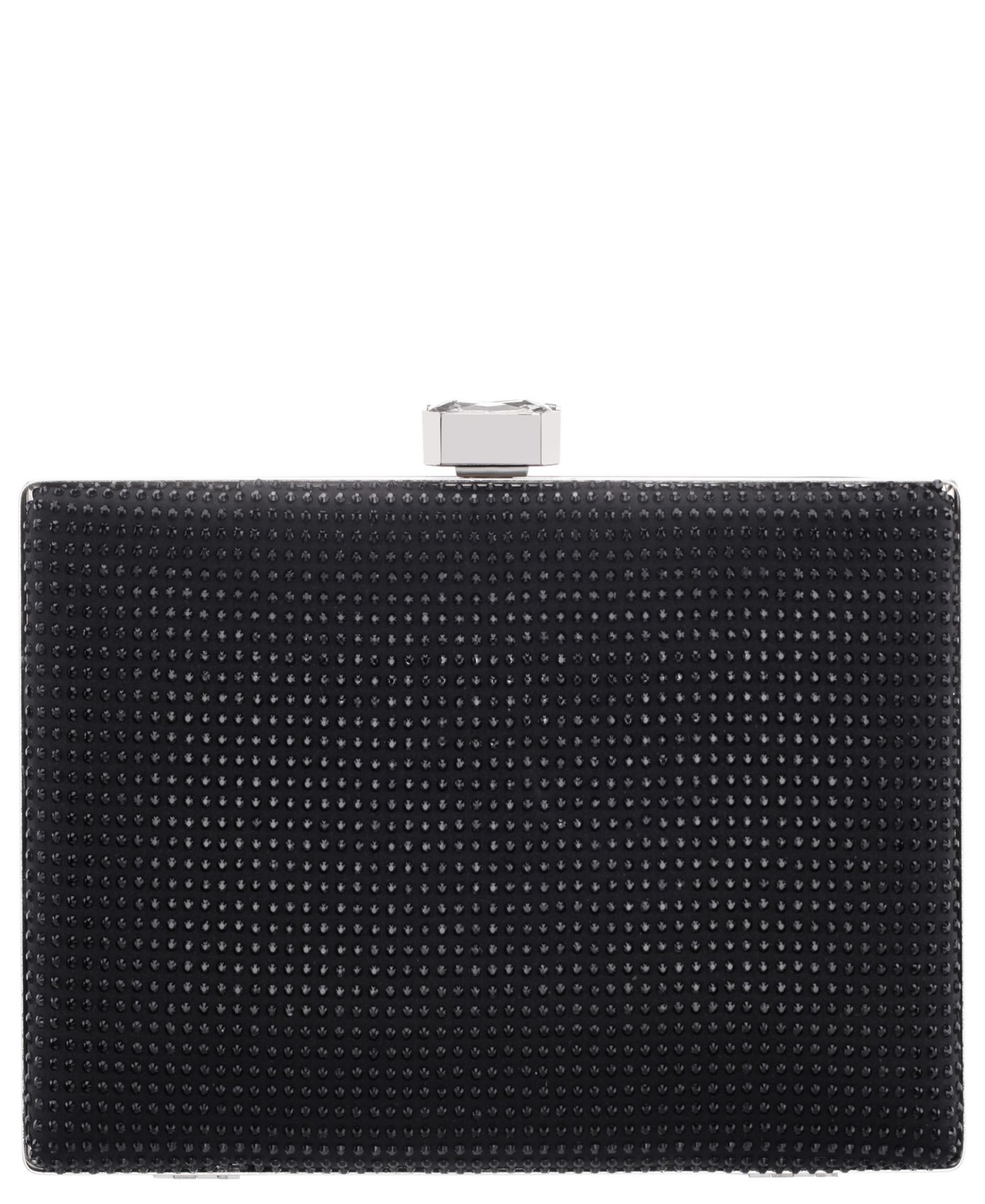 Crystal Minaudiere Lift Lock Clutch
