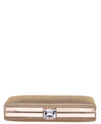 Crystal Minaudiere Lift Lock Clutch