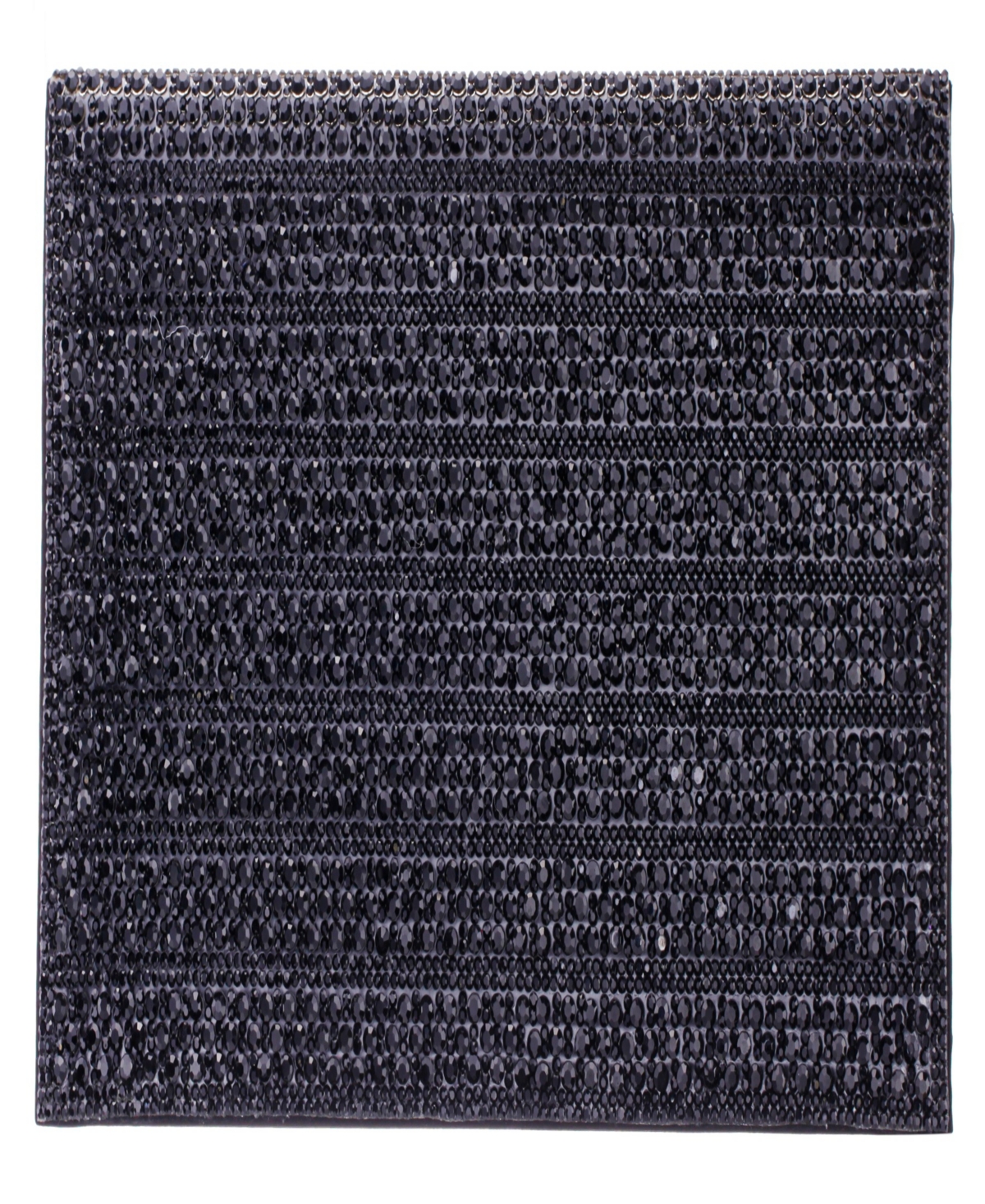 Nina Crystal Embellished Flap Slim Magnetic Snap Clutch In Blue