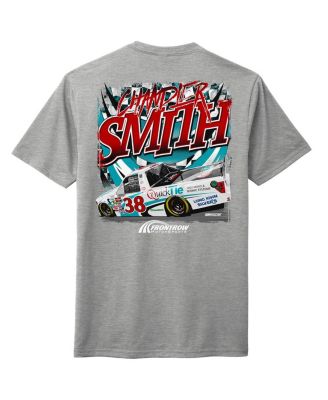 Men's Heather Gray Chandler Smith Quick Tie Car T-Shirt