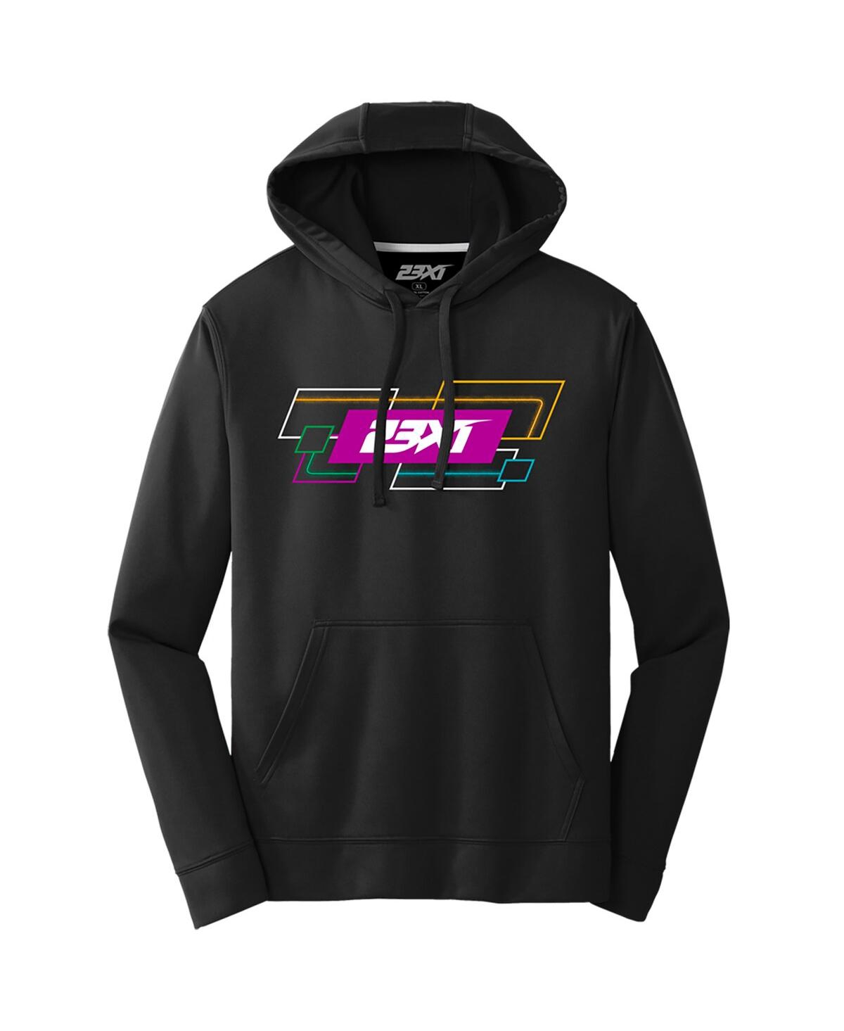 23xi Racing Men's Black Team Tri-blend Pullover Hoodie In Blue