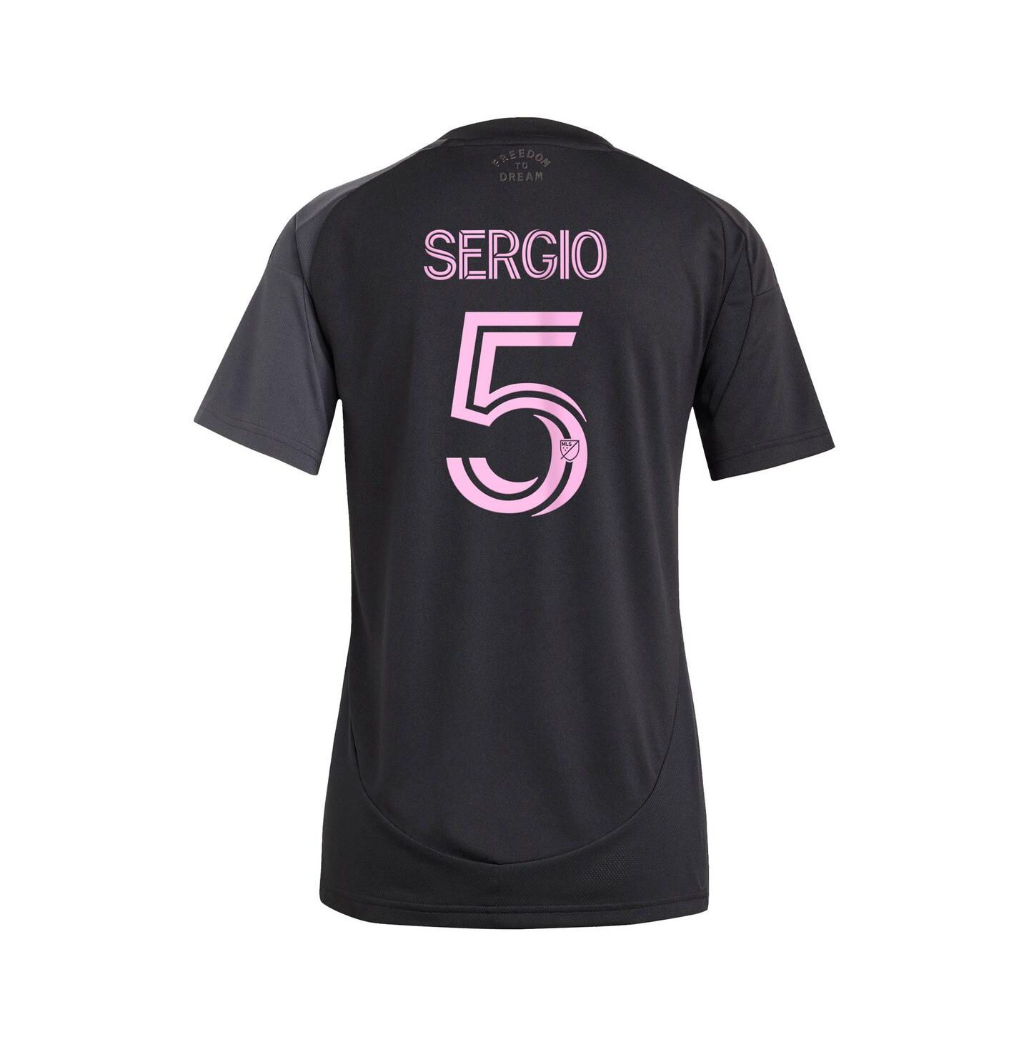 Женские топы adidas Sergio Busquets Black Inter Miami CF 2025 The Fortitude Kit Replica Player Jersey — фото 3