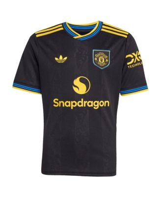 Big Boys and Girls Bruno Fernandes Black Manchester United 2025/26 Third Replica Player Jersey