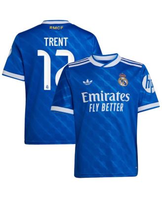 adidas - Big Boys and Girls Trent Alexander-Arnold Blue Real Madrid 2025/26 Third Replica Player Jersey