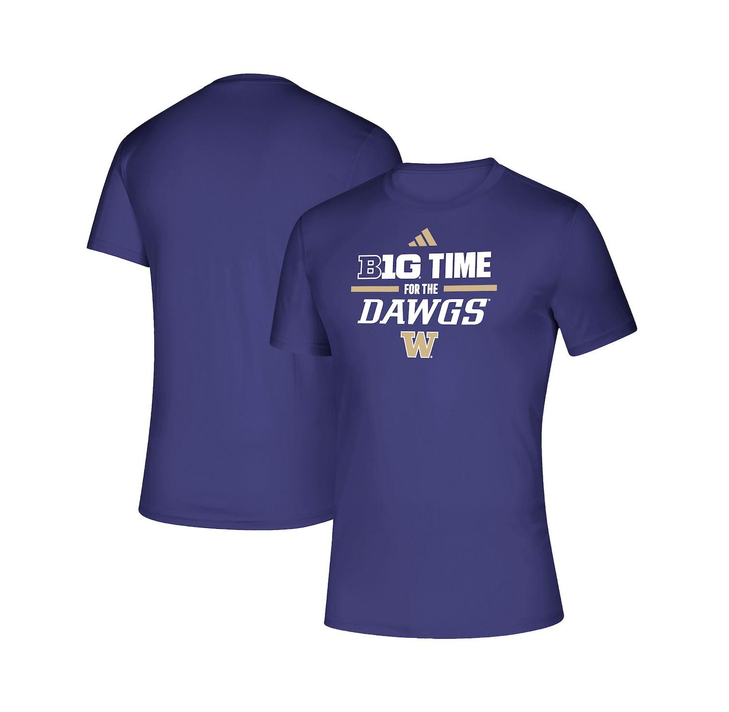 Men's Purple Washington Huskies B1G Time for the Dawgs T-Shirt