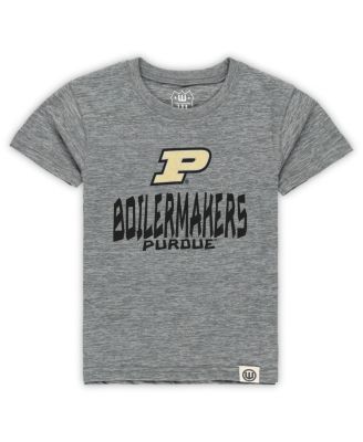 Toddler 2-Piece Charcoal/Black Purdue Boilermakers Cloudy Yarn T-Shirt and Shorts Set
