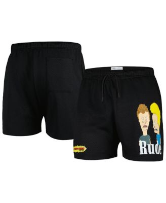 Freeze Max - Men's Black Beavis and Butt-Head Rude Mesh Shorts