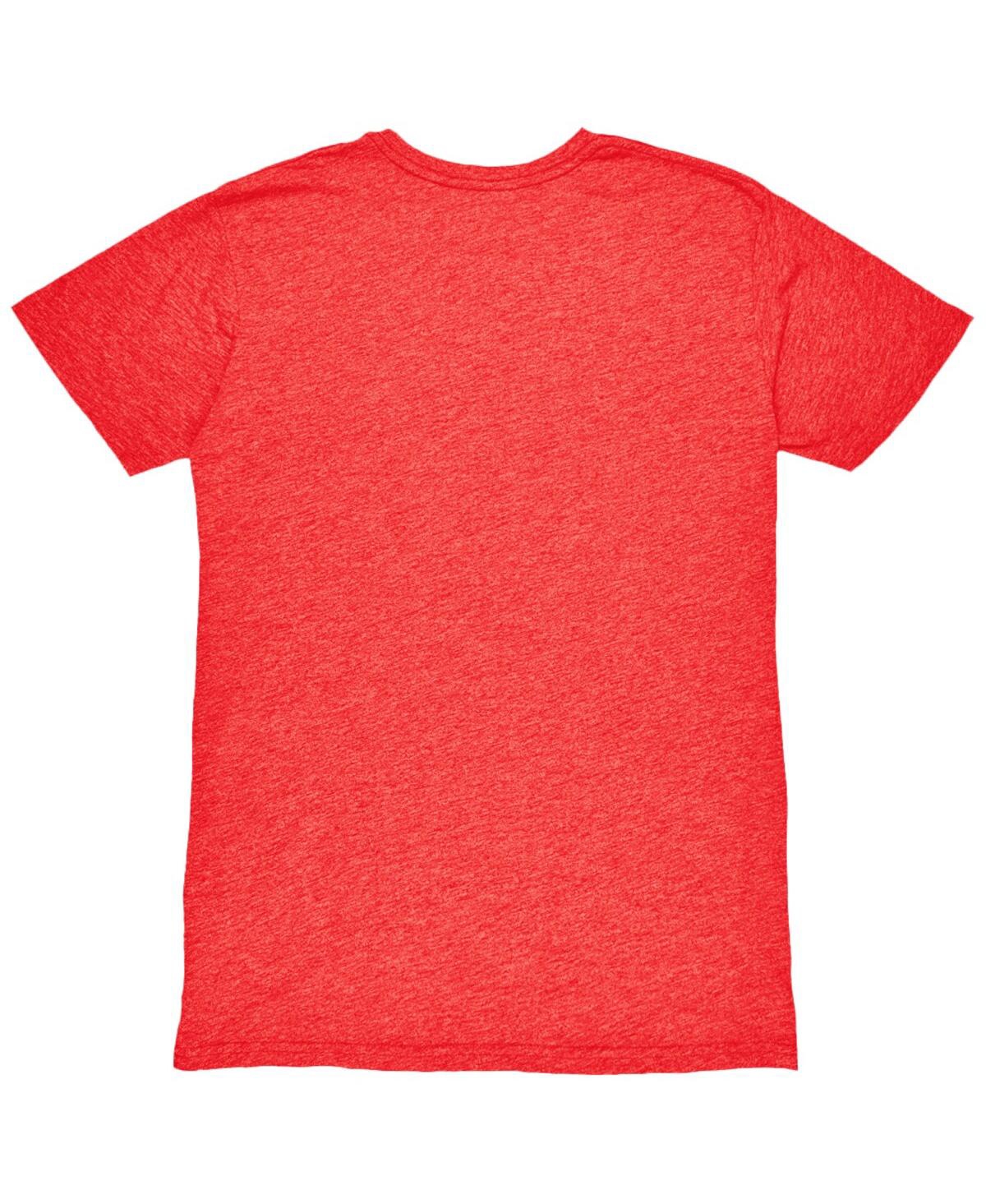 1863fc Men's Red Atletico De Madrid Mono Crest Twisted Tri-blend Slub T-shirt In Red