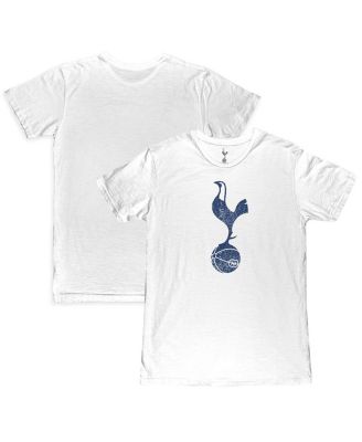 1863FC - Men's White Tottenham Hotspur Mono Crest Slub T-Shirt